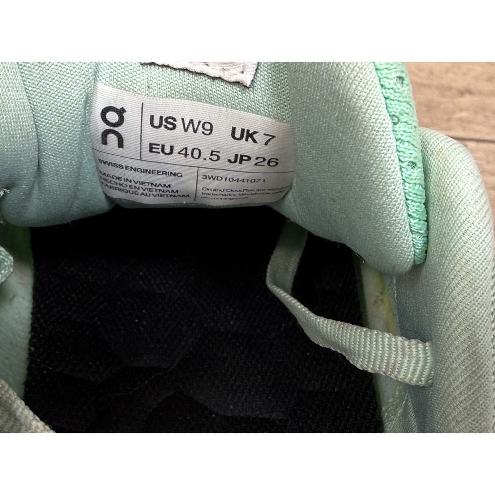 On Cloudsurfer Glacier Flame Mint Green Running Shoes 3WD10441071 Womens 9 - Picture 7 of 9